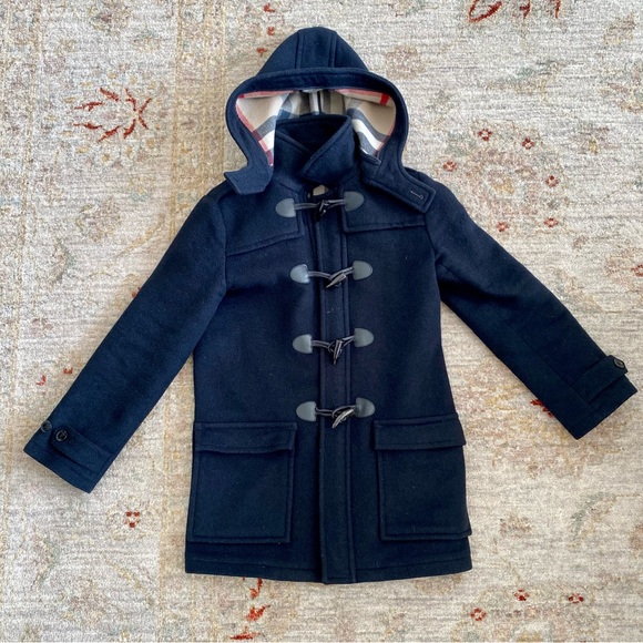 Burberry black Wool duffle coat size 14Y or womens XS - Picture 3 of 11
